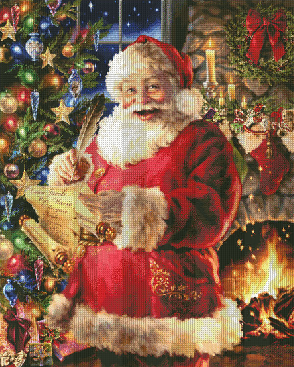 Checking It Twice Cross Stitch By Dona Gelsinger