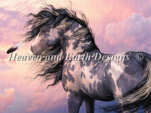 Cherokee Blue Cross Stitch By Laurie Prindle