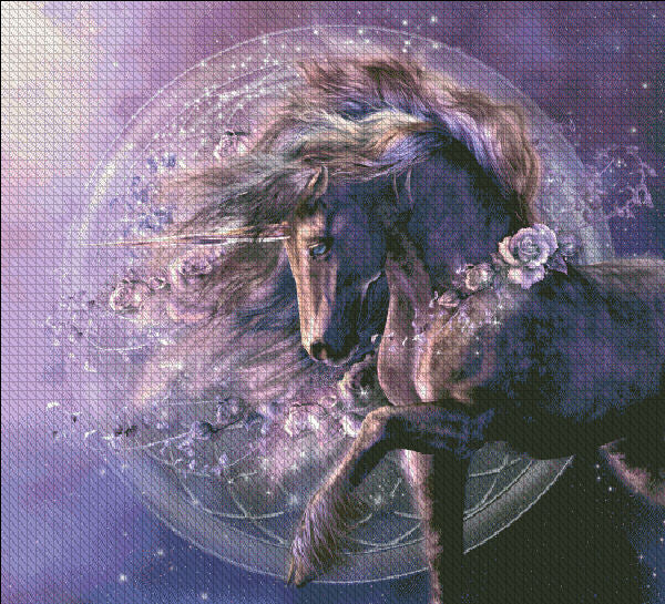 Chimera Black Rose Cross Stitch By Laurie Prindle