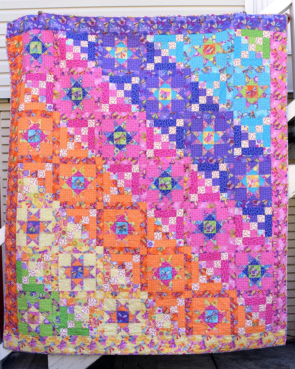 Chroma Flight Quilt Pattern by The Cloth Parcel