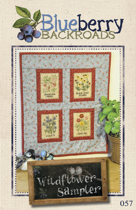 Wildflower Sampler Quilt Pattern by Blueberry Backroads