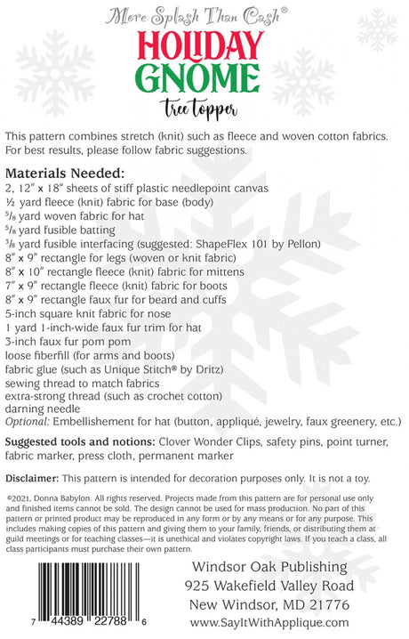 Holiday Gnome Tree Topper