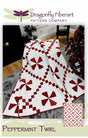 Peppermint Twirl Quilt Pattern by Dragonfly Fiberart