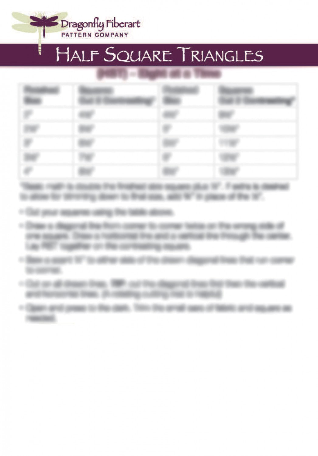 Half Square Triangle Learning Series Card