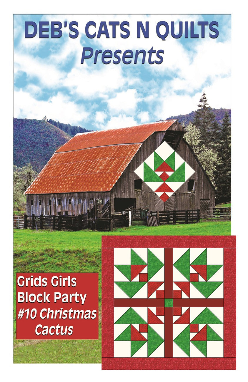 Christmas Cactus Grids Girls Block Party 10