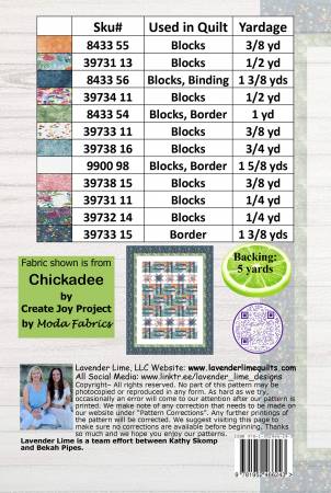 Back of the Lorettas Love by Lavender Lime Quilting