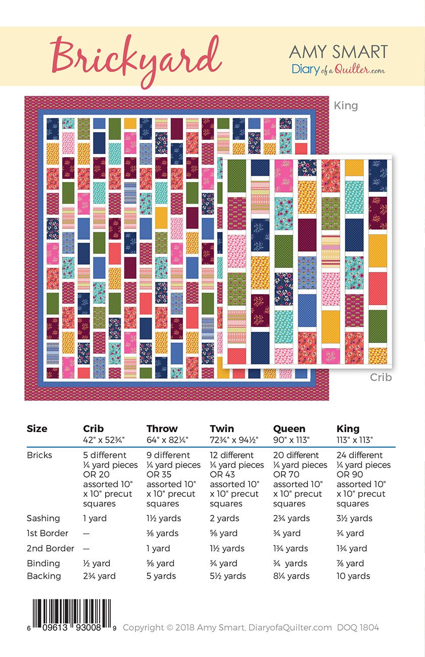 Brickyard Quilt Pattern