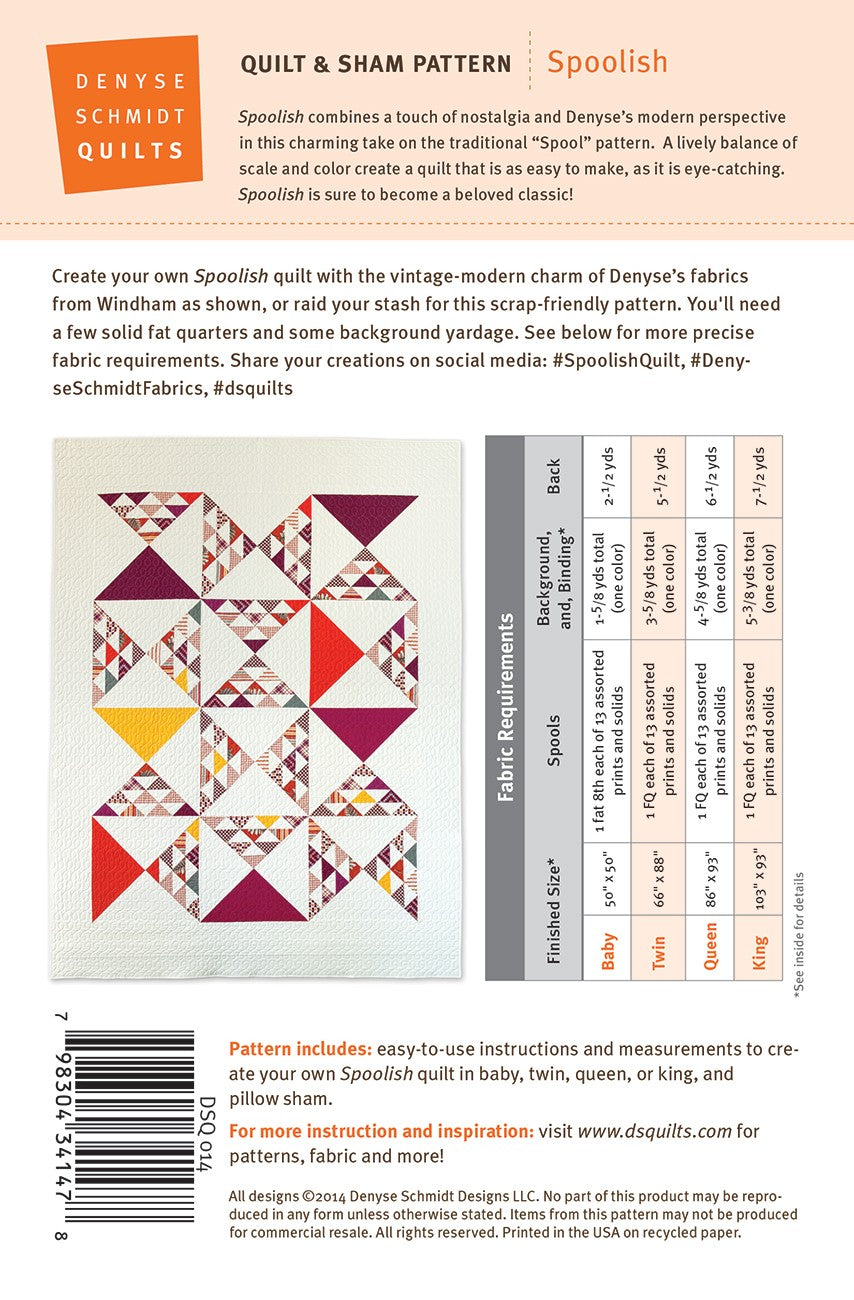 Spoolish Quilt Pattern