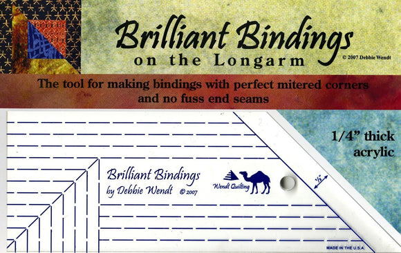 Brilliant Bindings Tool 1/4in for Longarmers
