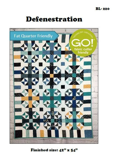 Defenestration Quilt Pattern by Beaquilter