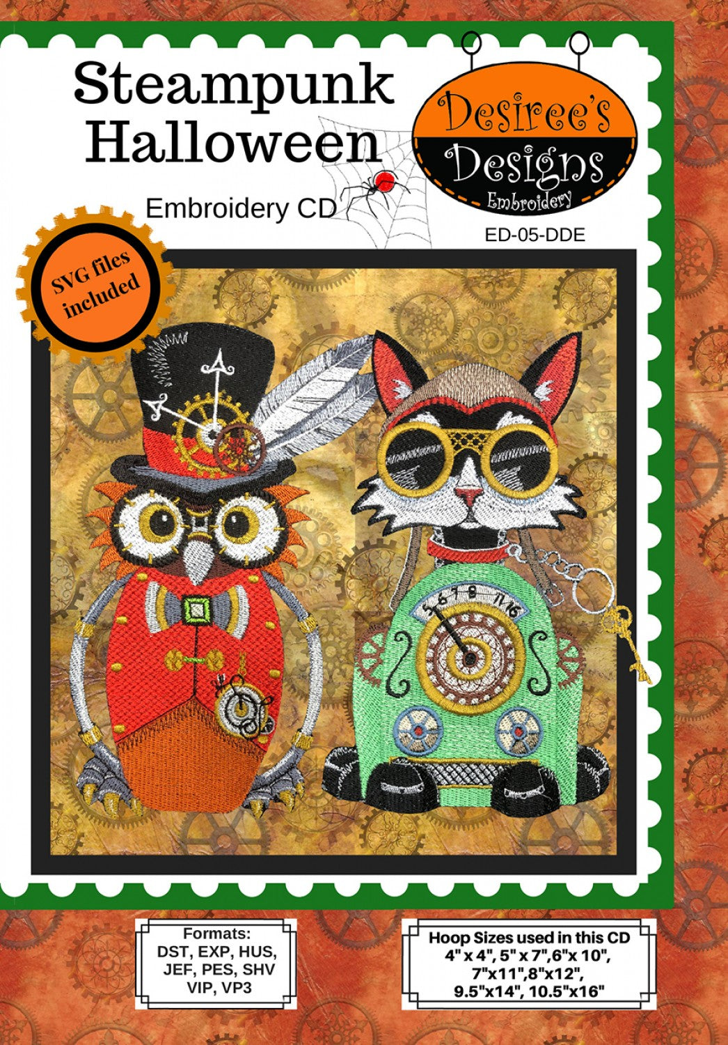 Steampunk Halloween Embroidery CD