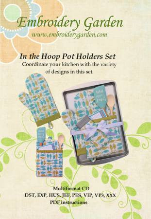In the Hoop Pot Holders Set