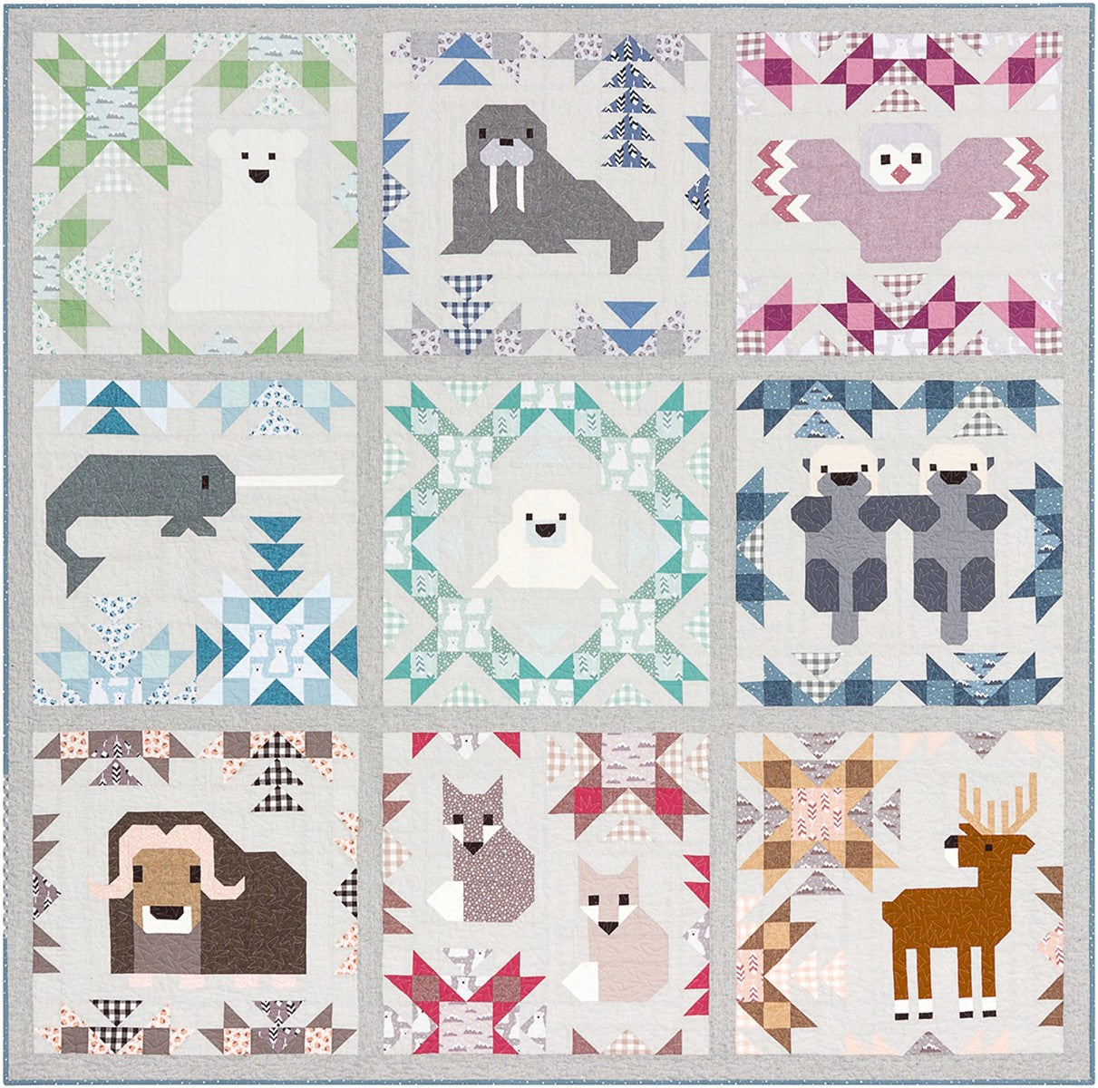 North Stars Quilt Pattern by Elizabeth Hartman