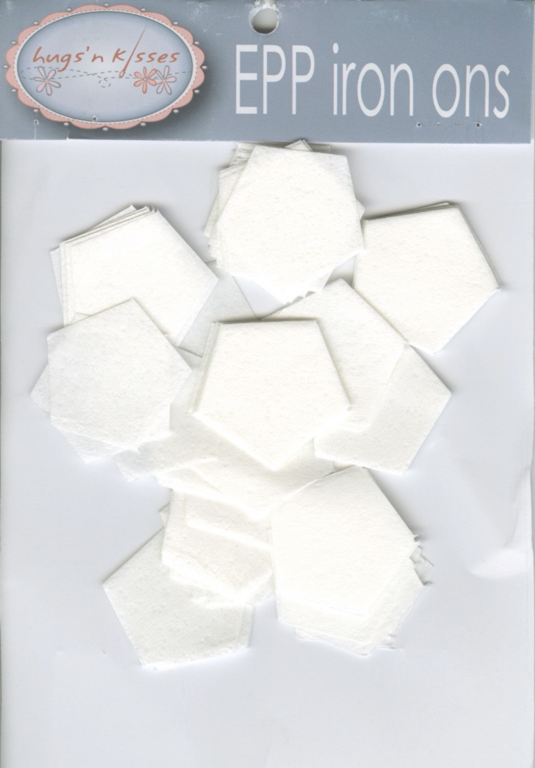 3/4in Pentagon EPP iron-on x 100