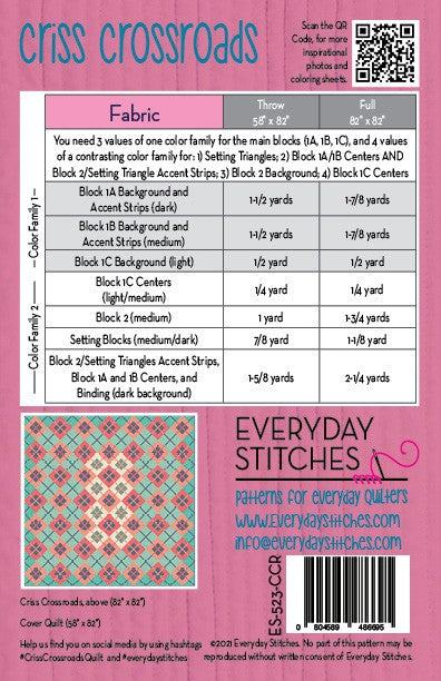 Criss Crossroads Quilt Pattern