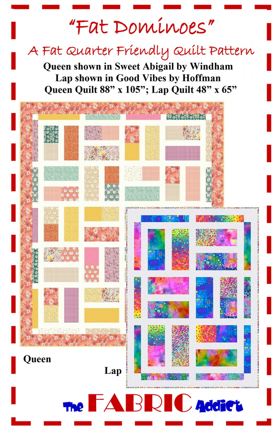Fat Dominoes Quilt Pattern by Fabric Addict