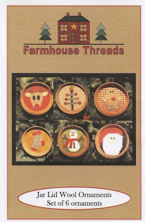 Jar Lid Wool Ornaments
