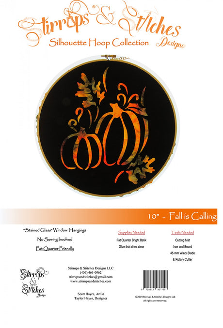 Fall is Calling 10in Hoop Kit