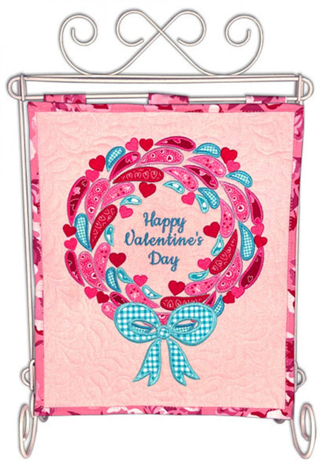 Wreath For All Seasons Valentine's Day Quilt Pattern by Fabric Confetti