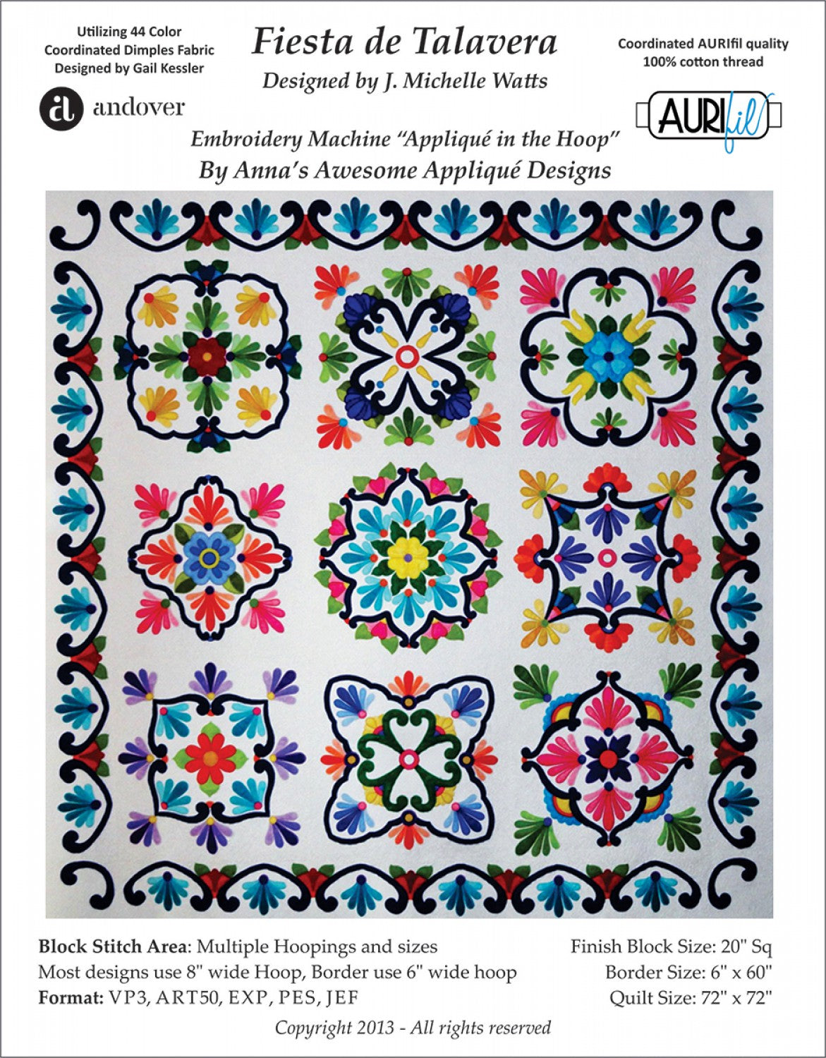 Fiesta de Talavera- Machine Embroidery CD