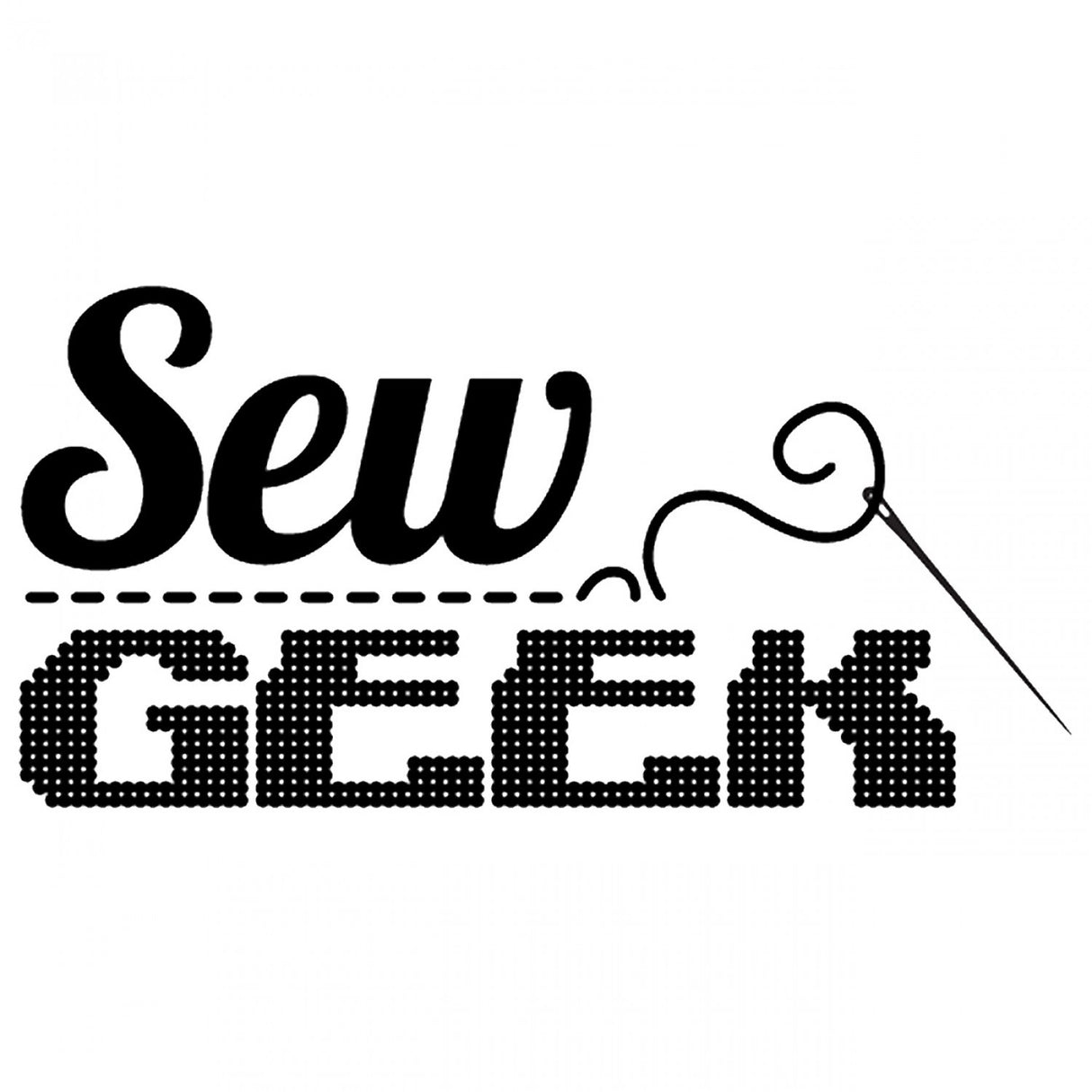 Vinyl Window Decal - Sew Geek