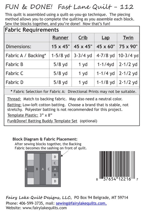 Fun & Done - Fast Lane Quilting