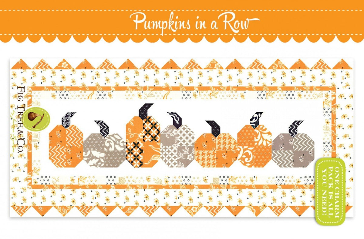 Pumpkins in a Row Pattern Quilting Books Patterns and Notions