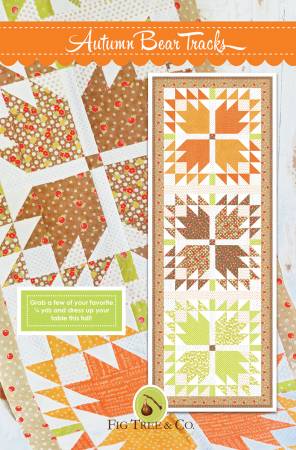 Autumn Bear Tracks Quilt Pattern by Fig Tree Quilts