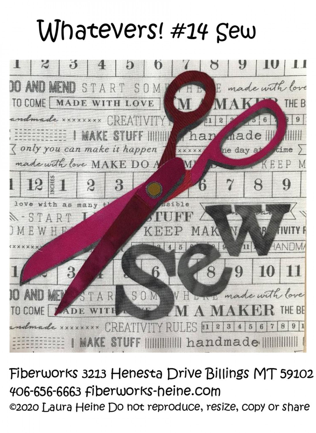 Whatevers! #14 Sew Collage Pattern by Laura Heine