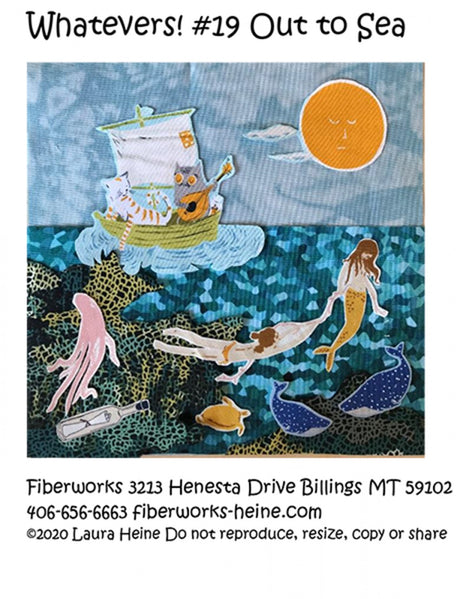Whatevers! #19 Out to Sea Collage Pattern by Laura Heine