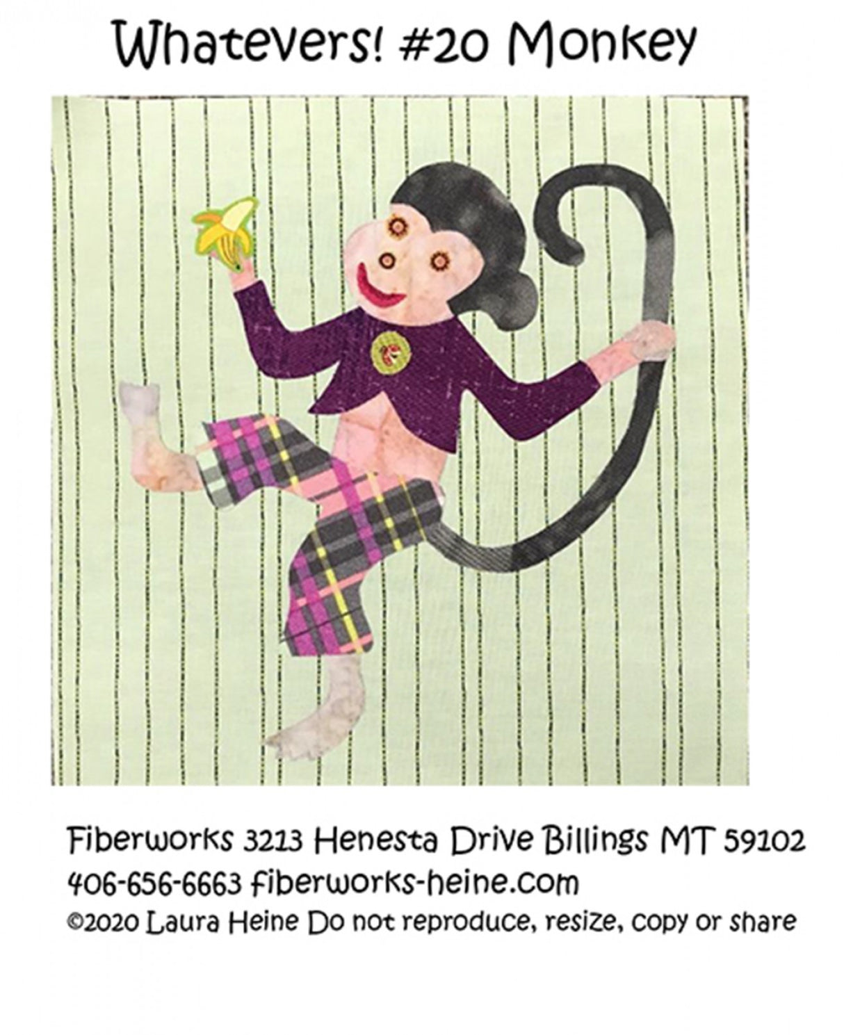 Whatevers! #20 Monkey Collage Pattern by Laura Heine