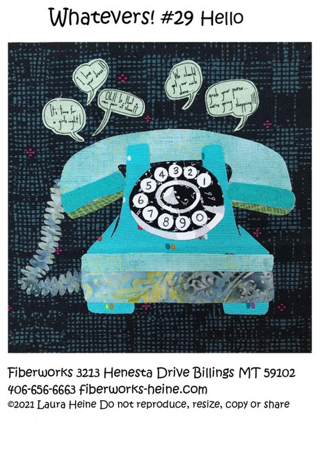 Whatevers! #29 Hello Collage Pattern by Laura Heine