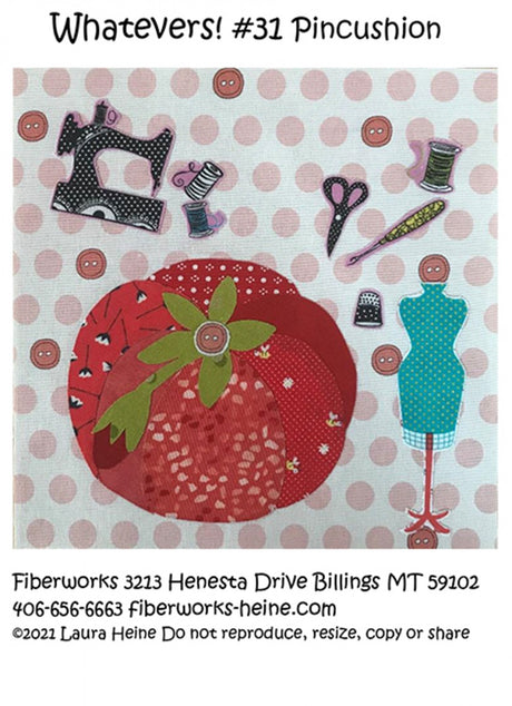 Whatevers! #31 Pincushion Collage Pattern by Laura Heine
