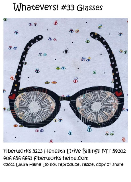 Whatevers! #33 Glasses Collage Pattern by Laura Heine