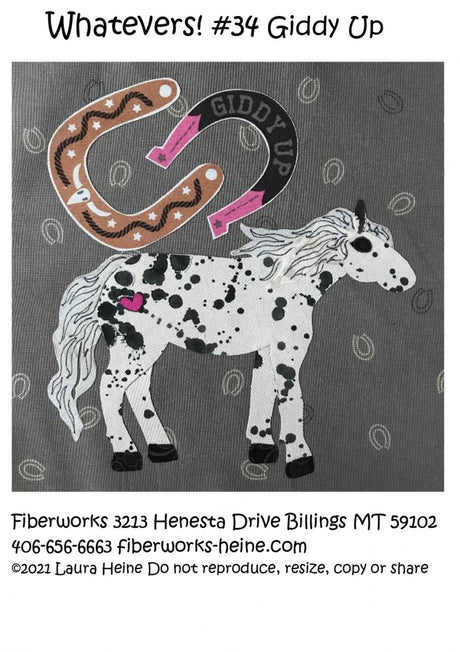 Whatevers! #34 Giddy Up Collage Pattern by Laura Heine