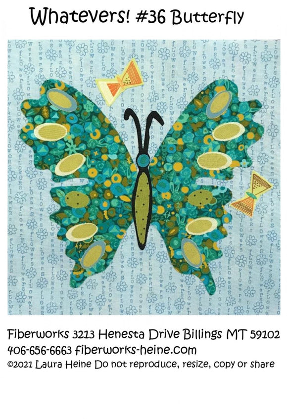 Whatevers! #36 Butterfly Collage Pattern by Laura Heine