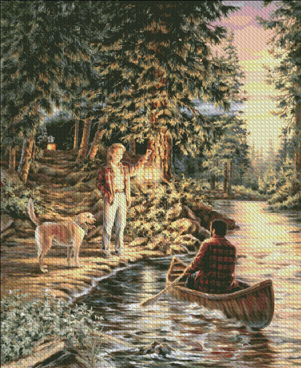 Farewell Bend Cross Stitch By Dona Gelsinger