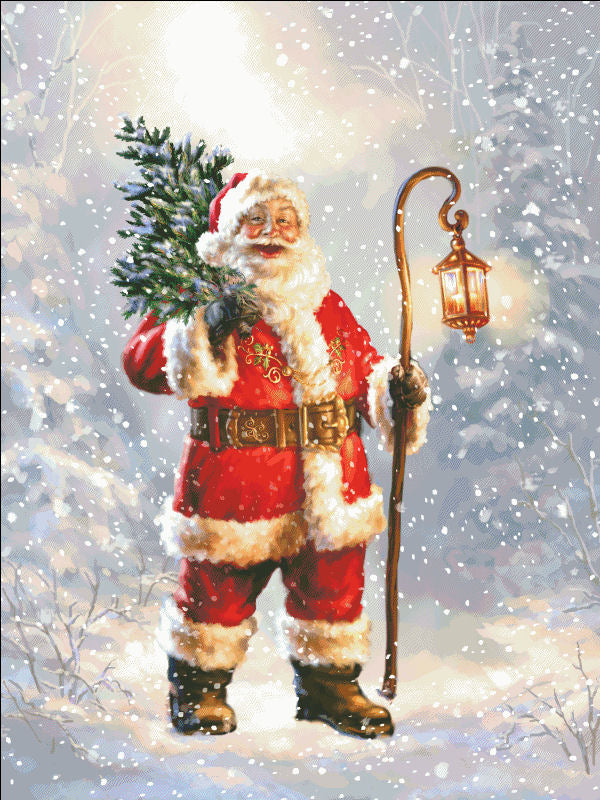 Father Christmas DG Cross Stitch By Dona Gelsinger