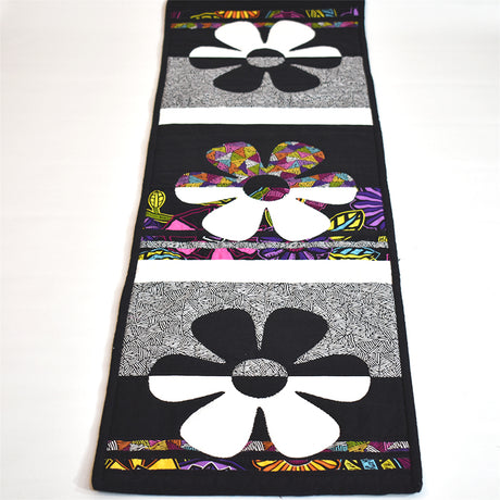 Flower Power Quilt Pattern by Around the Bobbin