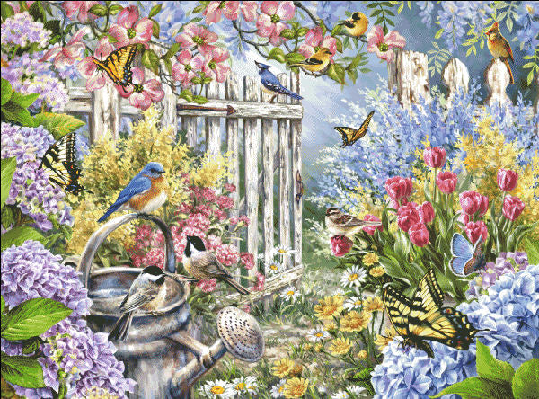 Garden Gate DG Cross Stitch By Dona Gelsinger
