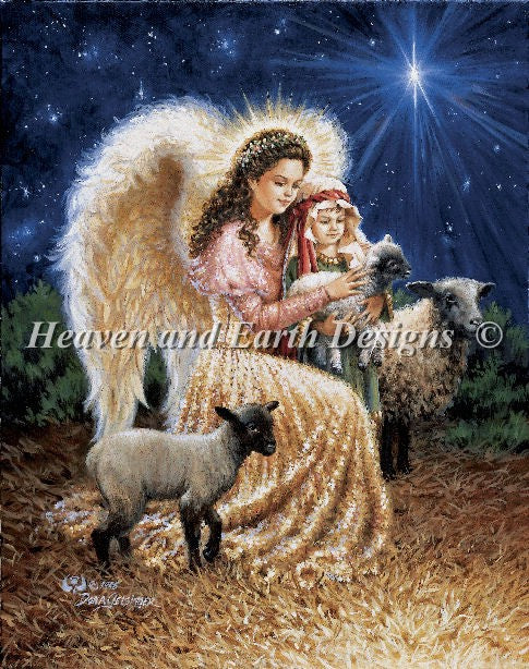 Gentle Shepherd Cross Stitch By Dona Gelsinger