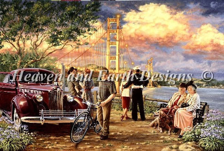 Golden Gate Cross Stitch By Dona Gelsinger