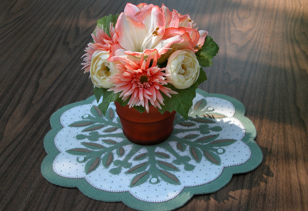 Leaf Snowflake #3 Table Topper