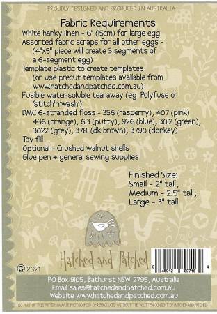 Back of the Easter Eggs Galore Pattern by Hatched and Patched