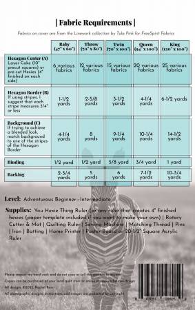 Back of the Tumbleweed Quilt Pattern by Rachel Rossi Design