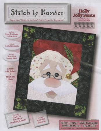 Stitch by Number Holly Jolly Santa