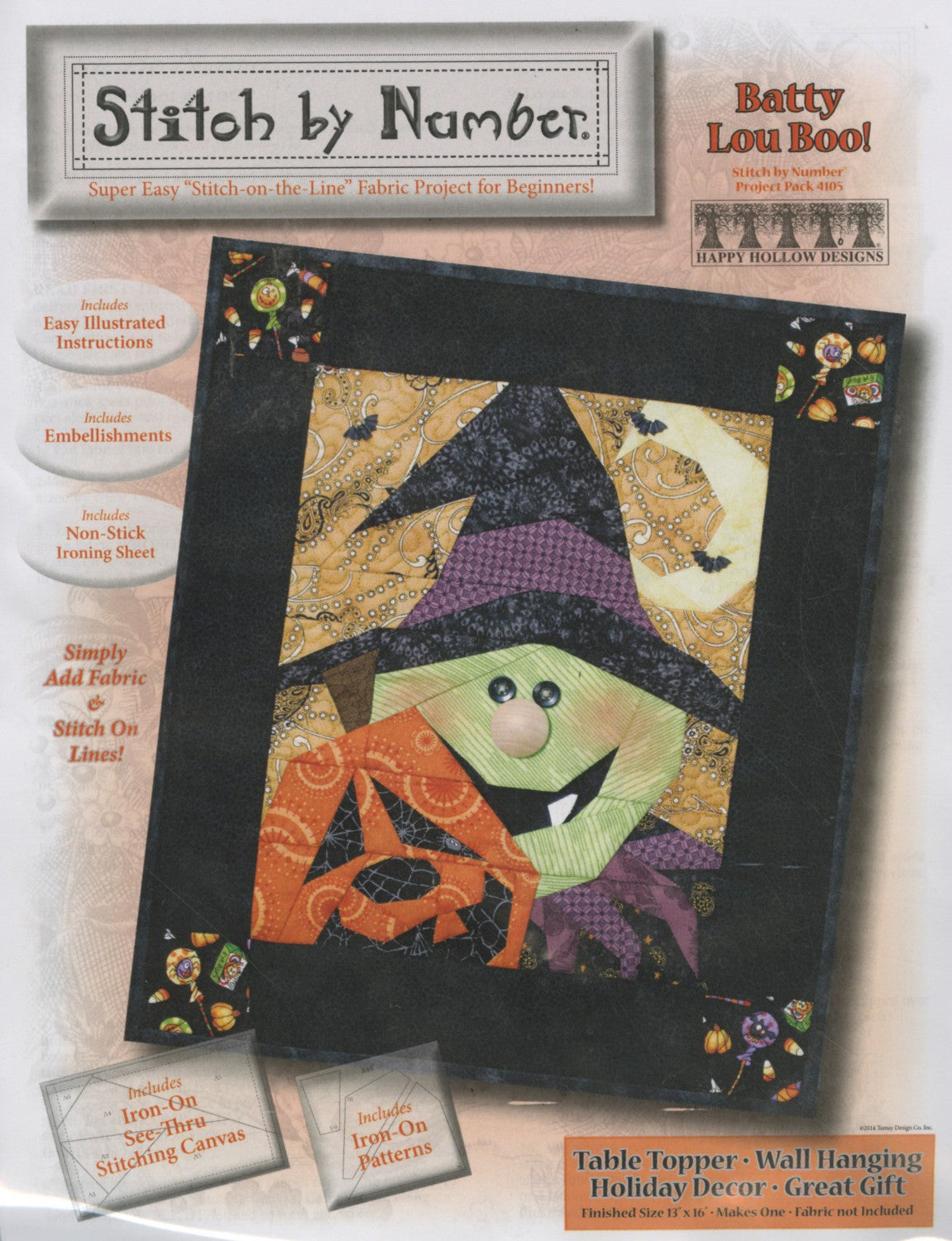 Stitch by Number Batty Lou Boo