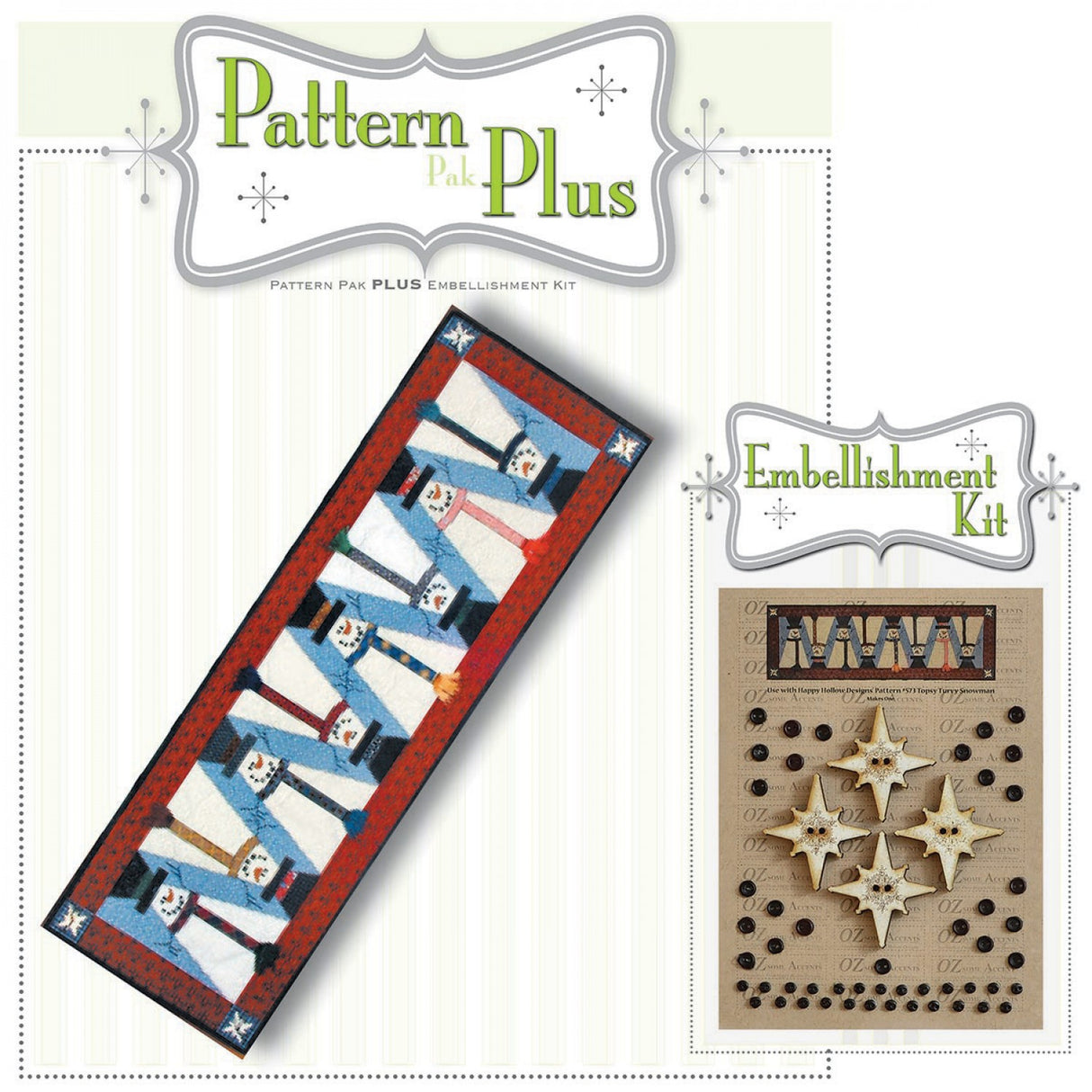 Topsy Turvey Snowman Pattern Pak Plus