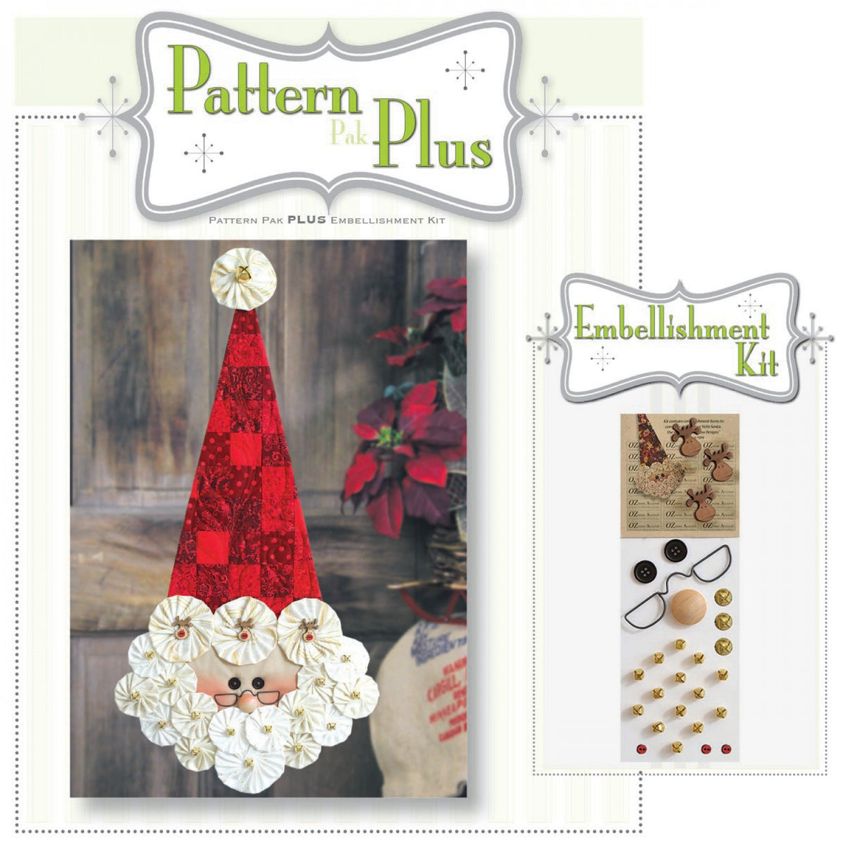 Vintage Yoyo Santa Pattern Pak Plus