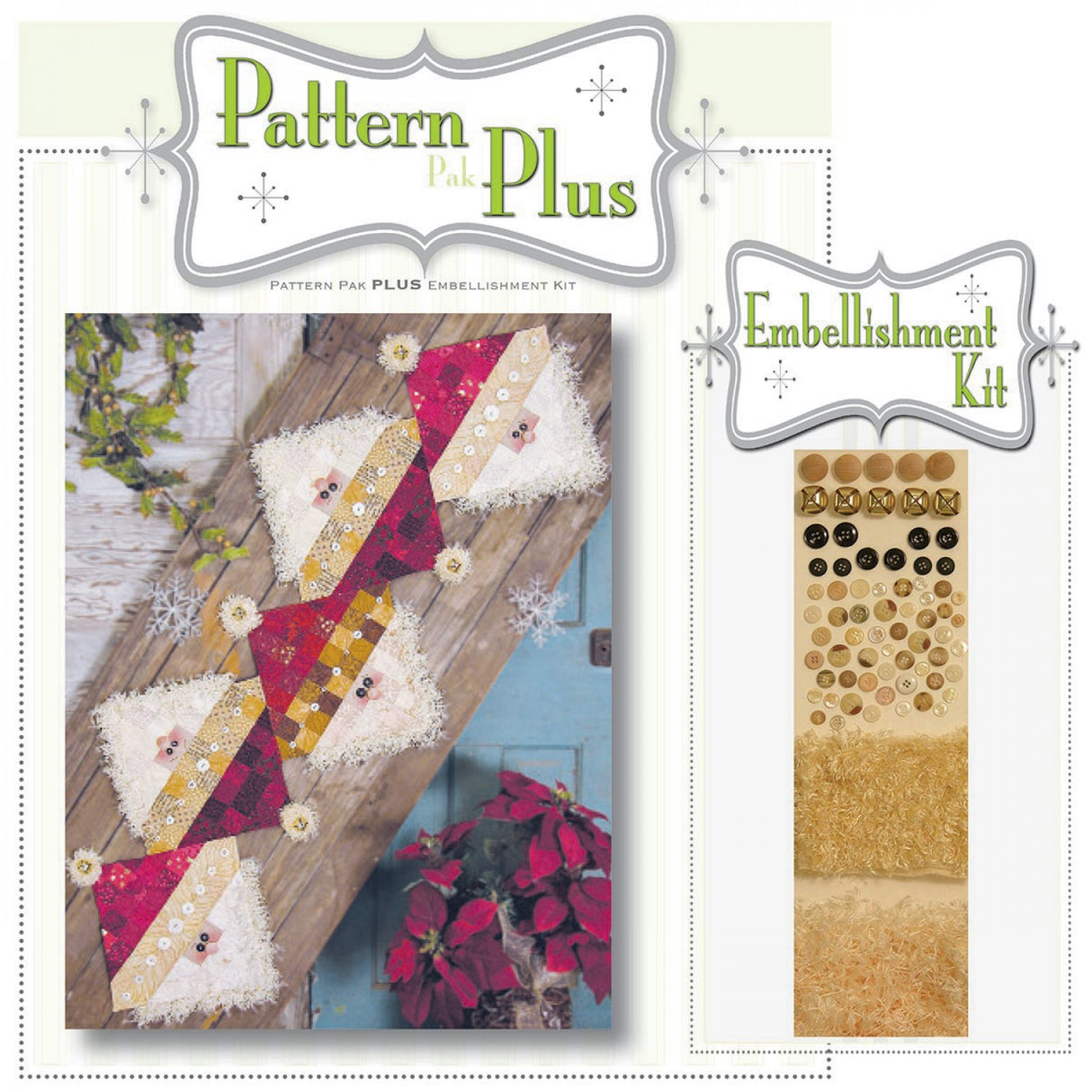 Button Santa Pattern Pak Plus
